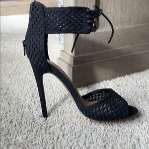Black stiletto heels